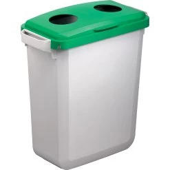 Durable Klappdeckel Mit Runden Öffnungen Für DURABIN 60, Grün