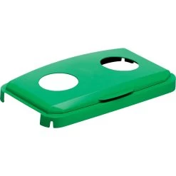 Durable Klappdeckel Mit Runden Öffnungen Für DURABIN 60, Grün -Heimische Küche Geschäft 1511426000 prod 003