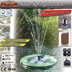Mauk Solarspringbrunnenpumpe Rund Grün -Heimische Küche Geschäft 1782316000 prod 005