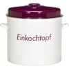 Einkochtopf Emailliert Mit Plastikdeckel