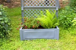 Pflanzkasten Groß Mit Spalier 100 Cm, Grau -Heimische Küche Geschäft 1841199001 prod 004