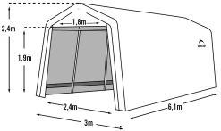 ShelterLogic® Garage-in-a-box, 18,3m² -Heimische Küche Geschäft 1916232000 prod 005