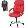 Massage-Bürostuhl MCW-A71, Drehstuhl Chefsessel, Heizfunktion Massagefunktion Kunstleder ~ Rot -Heimische Küche Geschäft 1975006002 prod 001