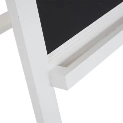 Werbetafel MCW-E51, Aufsteller Kreidetafel Kundenstopper Dekotafel, 66x39x33cm ~ Weiß Lackiert -Heimische Küche Geschäft 1999959000 prod 006