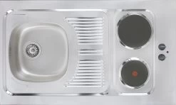 Respekta Miniküche MK100WOSSV 100 Cm Weiß -Heimische Küche Geschäft 2094209000 prod 006