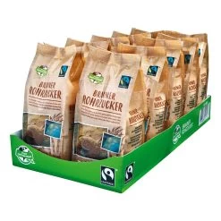 Fairtrade Brauner Rohrzucker 500 G, 10er Pack