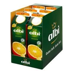 Albi Orangensaft 1 Liter, 6er Pack