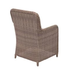 Poly-Rattan Garnitur MCW-E98, Balkon-/Garten-/Lounge-Set Sitzgruppe, Spun Poly Halbrundes Rattan Beige Kissen Grau -Heimische Küche Geschäft 2165668000 prod 003