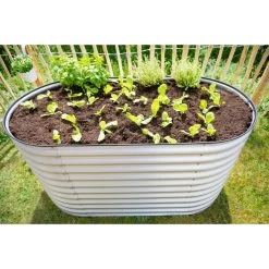 Westmann Metall Hochbeet Gartenbeet Grow Faster Silber 160x80x82 Cm -Heimische Küche Geschäft 2197310000 prod 005