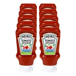 Heinz Tomato Ketchup 50% Weniger Zucker & Salz 500 Ml, 10er Pack