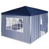 VCM Pavillon Partyzelt 3x3m Blau Weiß Wasserdicht 4 Seitenteile Gartenzelt Eventzelt -Heimische Küche Geschäft 8600043100 915691 prod 001
