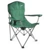 VCM Faltstuhl XL Mit Armlehne Dunkelgrün Getränkehalter Extra Breit Stabil