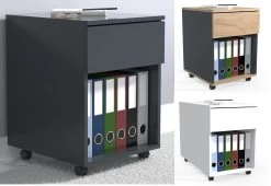 VCM Rollcontainer Beistellcontainer Bürocontainer Rollen Rollbar Dalosa 1 Schublade