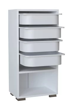 VCM 5-tlg. Regal Incl. Kisten Holz Aufbewahrung Stand Bücherregal Standregal Boxisa -Heimische Küche Geschäft 8600043100 918450 prod 003