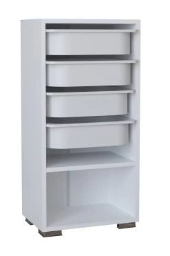 VCM 5-tlg. Regal Incl. Kisten Holz Aufbewahrung Stand Bücherregal Standregal Boxisa -Heimische Küche Geschäft 8600043100 918450 prod 004