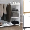 VCM Holz Offener Kleiderschrank Begehbarer Kleiderregal Schrank Kleiderstange Lempu H. 110 Cm -Heimische Küche Geschäft 8600043100 918485 prod 001