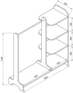 VCM Holz Offener Kleiderschrank Begehbarer Kleiderregal Schrank Kleiderstange Lempu H. 110 Cm -Heimische Küche Geschäft 8600043100 918485 prod 004