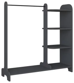 VCM Holz Offener Kleiderschrank Begehbarer Kleiderregal Schrank Kleiderstange Lempu H. 110 Cm -Heimische Küche Geschäft 8600043100 918485 prod 005