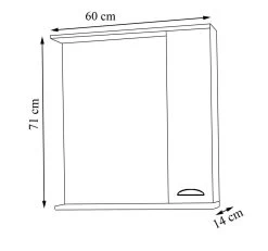 VCM 5-tlg. Waschplatz Waschtisch Breite 60 Cm Badmöbel Set Waschbecken Spiegelschrank Hochschrank Landhaus Casalo L -Heimische Küche Geschäft 8600043100 919116 prod 004