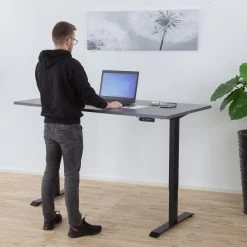 Albatros Schreibtisch-Gestell LIFT N4S Silber, Elektrisch Höhenverstellbar Mit Memory-Funktion, Kollisionsschutz Und Soft-Start/Stop -Heimische Küche Geschäft 8600153300 3837 prod 003