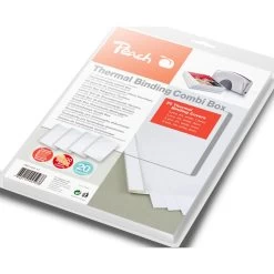 Peach Thermobindemappen Für 20 Mappen (je 15-60 A4, Weiss)