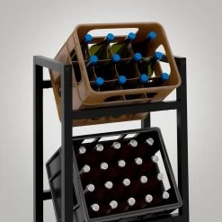 CLP Getränkekistenständer Stack I Platzsparendes Robustes Kistenregal Für Getränkekisten I In Verschiedenen Größen Und Farben Erhältlich -Heimische Küche Geschäft 8600246500 151981401 prod 004