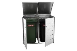 CLP Mülltonnenverkleidung Nelli Aus Aluminium I Mülltonnenbox Anthrazit I Unterstand Für 2-3 Mülltonnen Bis 240 Liter -Heimische Küche Geschäft 8600246500 306666 prod 003