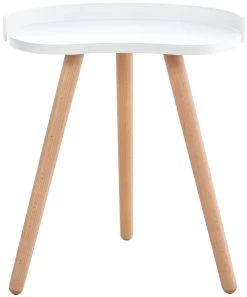 CLP Runder Nachttisch Narvik I Beine Aus Holz I Beistelltisch I Couchtisch I Klein -Heimische Küche Geschäft 8600246500 316351 prod 003