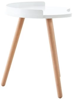 CLP Runder Nachttisch Narvik I Beine Aus Holz I Beistelltisch I Couchtisch I Klein -Heimische Küche Geschäft 8600246500 316351 prod 004