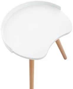 CLP Runder Nachttisch Narvik I Beine Aus Holz I Beistelltisch I Couchtisch I Klein -Heimische Küche Geschäft 8600246500 316351 prod 005