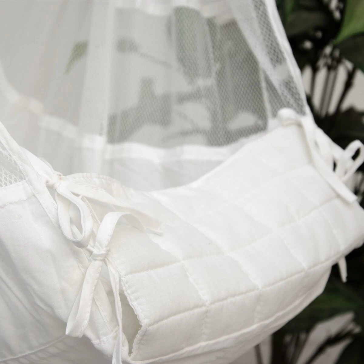 Babyhängematte Baby-Feder-Wiege Mit Spreizstab | 100% Baumwolle Naturstoff | Kinderhängematte Hängew 8 Babyhängematte Baby-Feder-Wiege Mit Spreizstab | 100% Baumwolle Naturstoff | Kinderhängematte Hängew – Bild 6