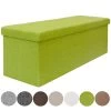 Faltbare Sitzbank 110x38x38cm Sitztruhe Inkl. 2 Trennwände 120L Polsterbank Grün -Heimische Küche Geschäft 8600295800 4504 prod 001