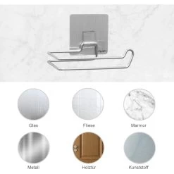 Edelstahl Toilettenpapier Halter Ohne Bohren Selbstklebend WC Papier Klorolle -Heimische Küche Geschäft 8600296500 35074 prod 003
