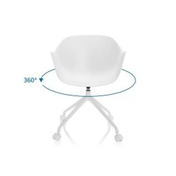 Home Office Bürostuhl OSLO Kunststoff Mit Armlehnen Hjh OFFICE -Heimische Küche Geschäft 8600313100 742021 prod 002