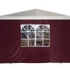 DEGAMO Seitenplane Für Pavillon, 3x1,9 Meter, Polyester Bordeaux Mit Fenster -Heimische Küche Geschäft 8600319700 48658485 prod 001