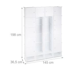 Relaxdays Kleiderschrank Stecksystem 18 Fächer -Heimische Küche Geschäft 8600323900 1002197749 prod 004