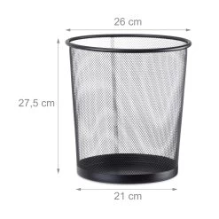 Relaxdays Papierkorb Rund Drahtgeflecht -Heimische Küche Geschäft 8600323900 1002250646 prod 003