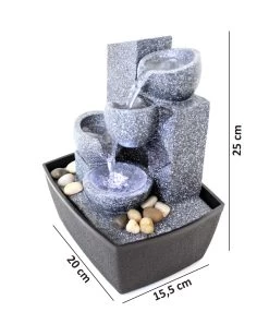 Zimmerbrunnen Tischbrunnen Dekobrunnen FoBucket Mit LED 10526 -Heimische Küche Geschäft 8600326800 738 prod 006