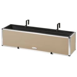 AMARE Pflanzkübel Lederoptik Pflanzgefäß