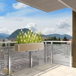 AMARE Pflanzkübel Lederoptik Pflanzgefäß -Heimische Küche Geschäft 8600335500 4250 1011 112 prod 006