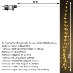 AMARE Lichterkette LED Lichterschweif Warmweiß Dimmbar -Heimische Küche Geschäft 8600335500 9700 7016 888 prod 005