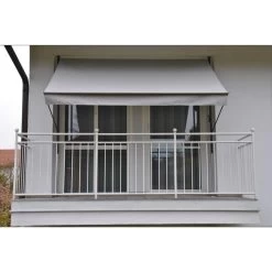 Angerer Klemmmarkise Hellgrau 200 Cm Markise Balkon Balkonmarkise