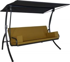 Angerer Hollywoodschaukel 3-Sitzer Elegance Tolar Ocker