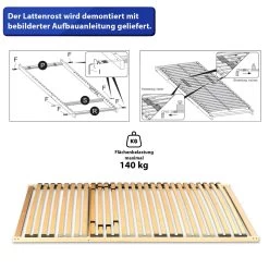 Coemo 7-Zonen-Lattenrost Basic, 140 X 200 Cm 11 Coemo 7-Zonen-Lattenrost Basic, 140 X 200 Cm -Heimische Küche Geschäft 8600335800 4930 prod 005