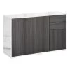 HOMCOM Sideboard Mit Anti-Kippvorrichtung 117 X 36 X 74 Cm (BxTxH) | Büromöbel Beistellschrank Flurkommode Schrank