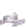 Kinderzimmer Sternschnuppe 3-tlg Rosa Weiß Grau Kinderbett + Nachttisch + Kommode Oder Schrank -Heimische Küche Geschäft 8600341000 10188 prod 001