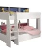 Etagenbett Tam Tam Parisot Inklusive Regale + Bettschubkasten + 2 Lattenrostplatten Weiß