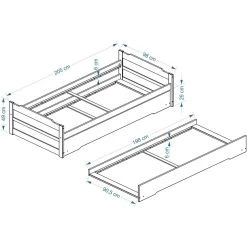 IDIMEX Tandembett LORENA 7 IDIMEX Tandembett LORENA -Heimische Küche Geschäft 8600342600 5083 prod 003