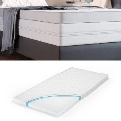 VitaliSpa Komfortschaum Topper Matratzenauflage 90x200cm Matratzentopper 6cm