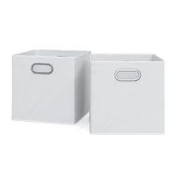 VICCO 2er Set Faltbox 30x30 Cm Weiß Faltkiste Aufbewahrungsbox Regalbox Box -Heimische Küche Geschäft 8600343700 28648 prod 002
